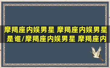 摩羯座内娱男星 摩羯座内娱男星是谁/摩羯座内娱男星 摩羯座内娱男星是谁-我的网站